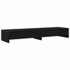 Vidaxxl soporte para monitor con cajones, roble negro, 100 x 27 x 15 cm, madera contrachapada