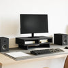 VidaXL soporte para monitor roble negro 50x27x15 cm madera contrachapada
