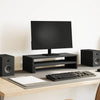 Supporto per monitor VidaXL rovere nero 54x22x15 cm in derivati del legno