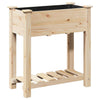 Vidaxxl macetero de jardín beige 71 x 37 x 76,5 cm madera maciza de pino