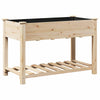 Vidaxxl macetero de jardín beige 115 x 59 x 76,5 cm madera maciza de pino