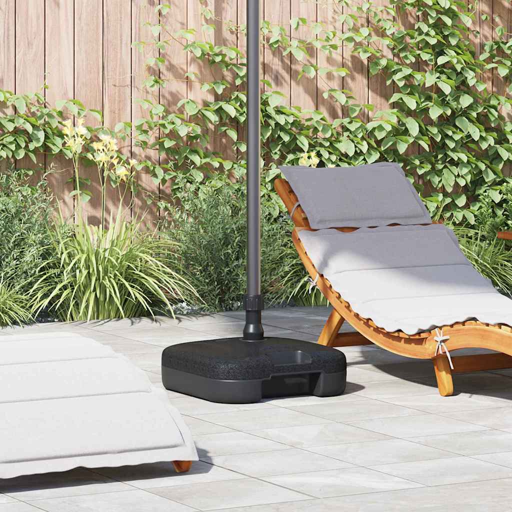 Vidaxx base de sombrilla negra 45 x 45 x 29,5 cm polietileno de alta calidad