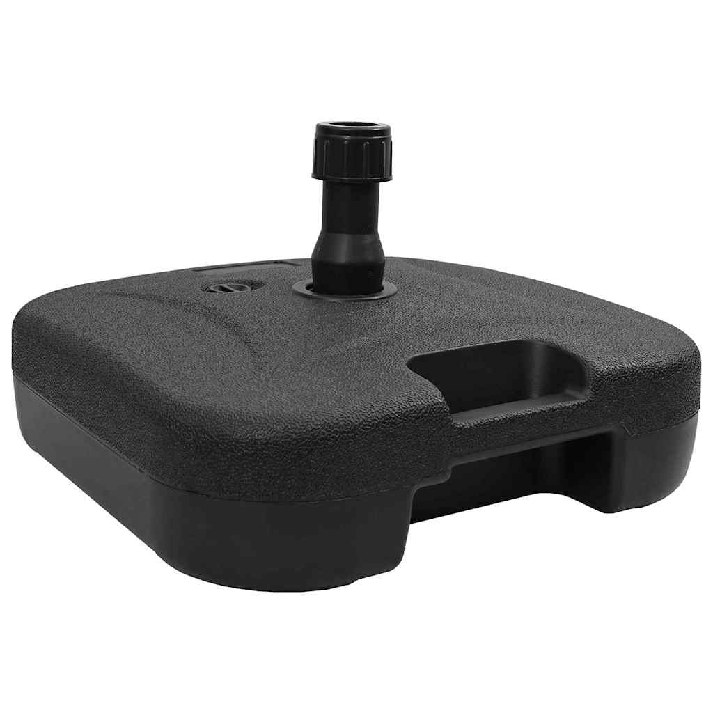 Vidaxl parasolvoet zwart 45 x 45 x 29,5 cm hoogwaardig polyethyleen