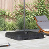 Base per ombrellone Vidaxl sospesa nera 88,5 x 88,5 x 12 cm