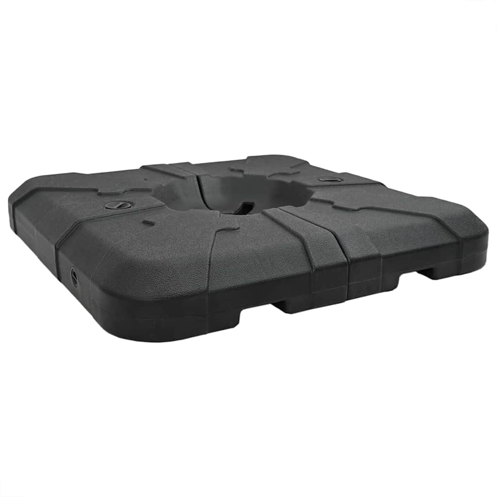 Base per ombrellone Vidaxl sospesa nera 88,5 x 88,5 x 12 cm