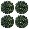 Vidaxx palline di bosso artificiale con illuminazione a LED 4 pezzi 12 cm verdi