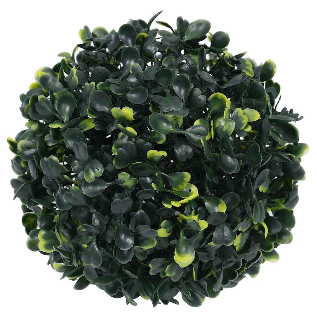 Vidaxx palline di bosso artificiale con illuminazione a LED 4 pezzi 12 cm verdi