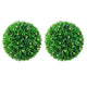 Vidaxx bolas de boj artificiales con iluminación LED 2 piezas 38 cm verde