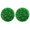 Vidaxl kunstbuxusballen met led-verlichting 2 st 27 cm groen