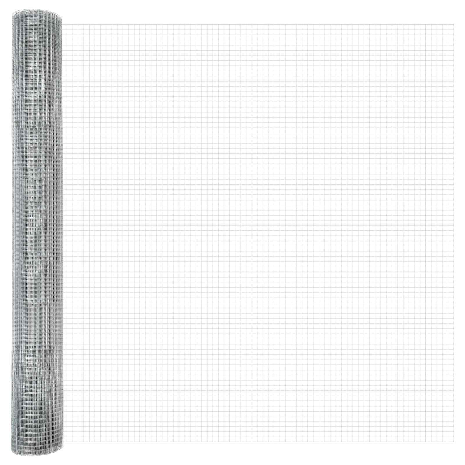 Vidaxl gelaste draadhek zilver 1.2 x 10 m