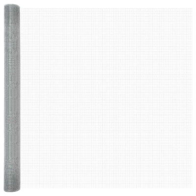 Recinto in filo saldato Vidaxl argento 1,5 x 10 m