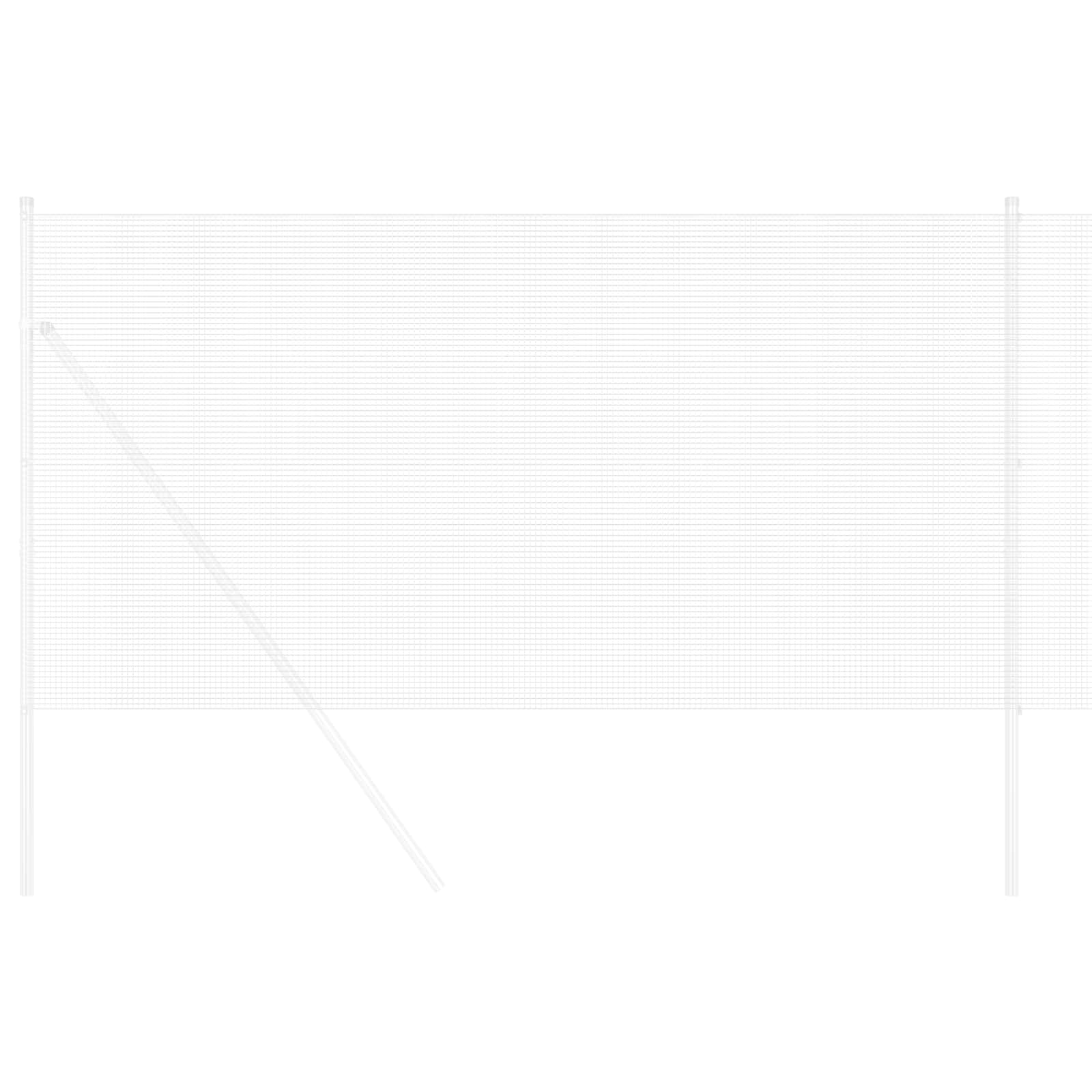 Valla de alambre soldado vidaxl plata 1,2 x 25 m