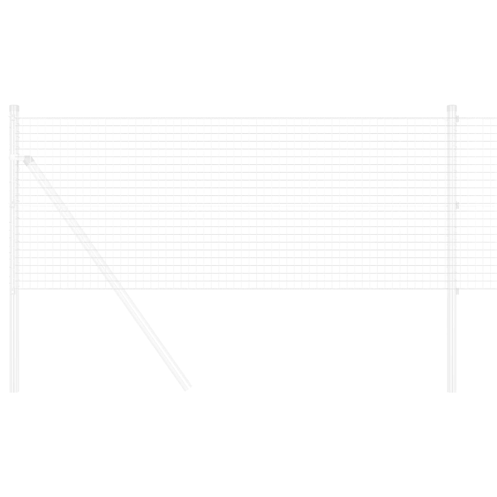 Recinto in filo saldato Vidaxl argento 0,4 x 50 m