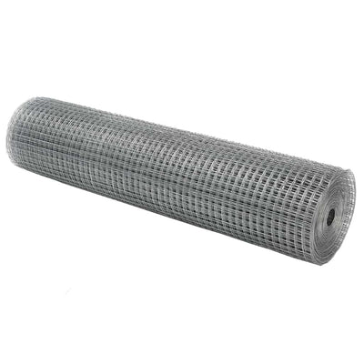 Recinto in filo saldato Vidaxl argento 0,8 x 50 m