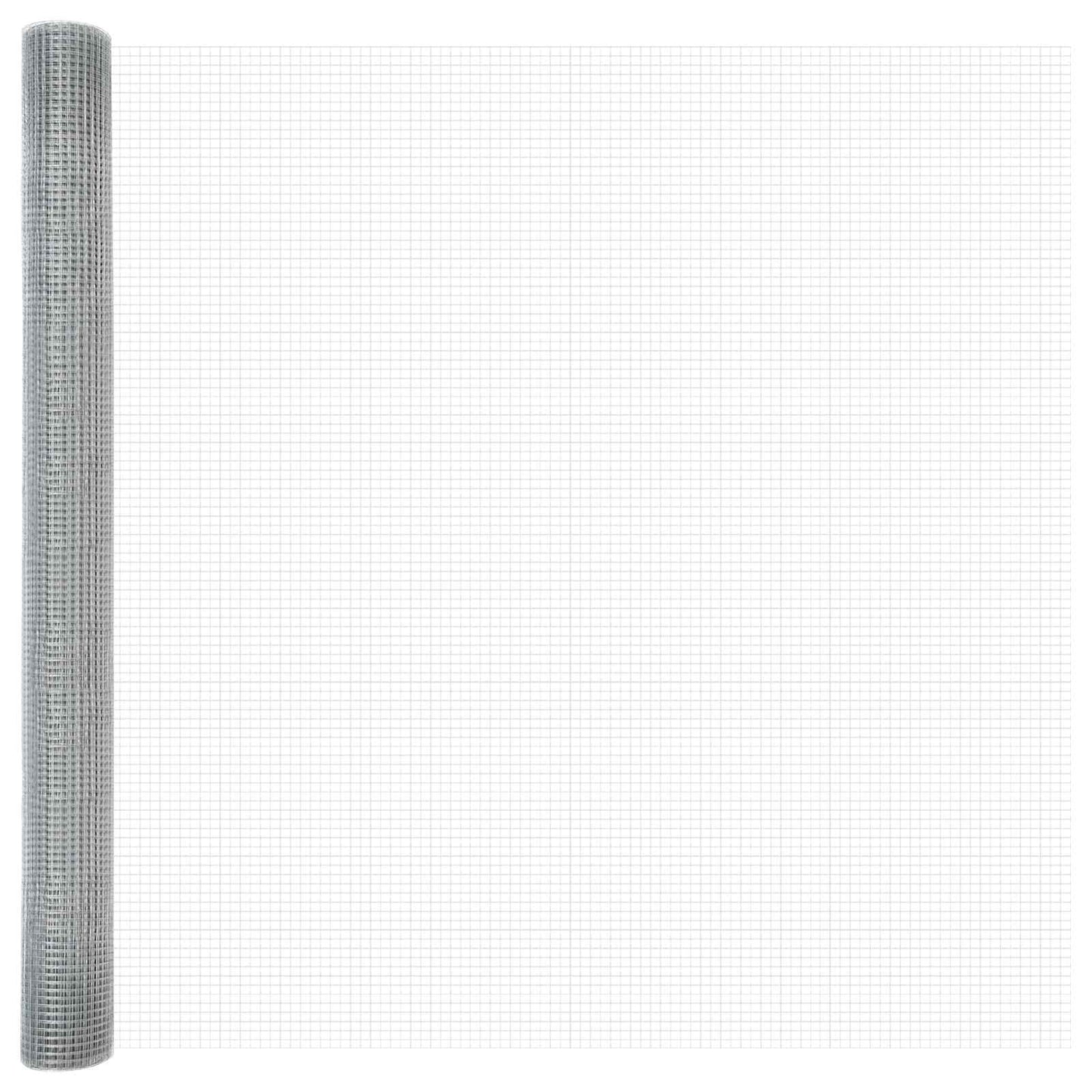 Vidaxl gelaste draadhek zilver 1.5 x 50 m