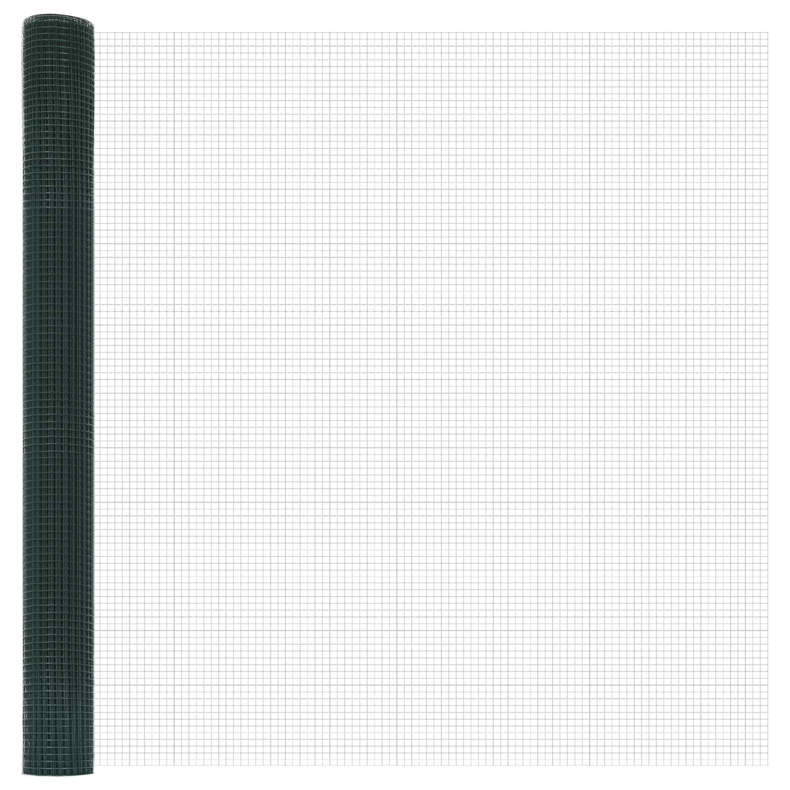 Recinto in filo saldato Vidaxl verde 1,6 x 10 m