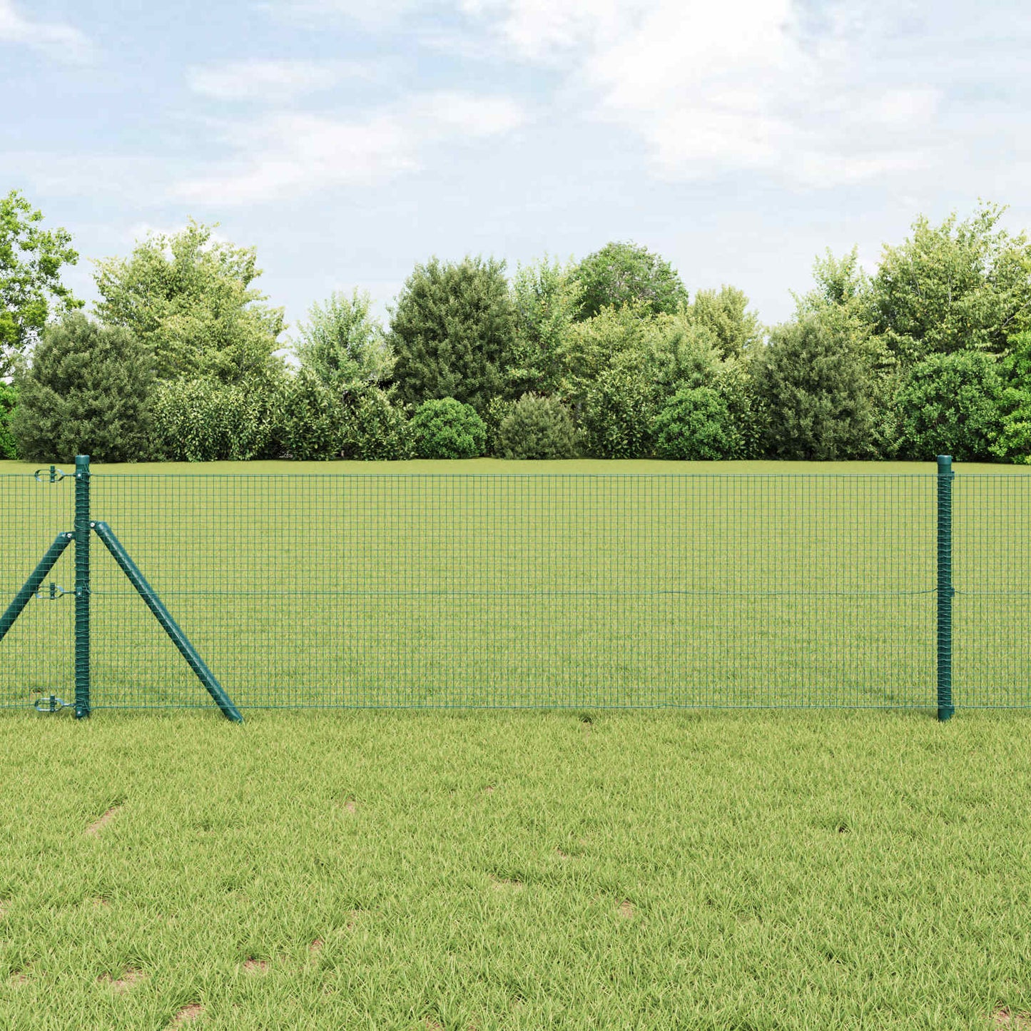 Vidaxl gelaste draadhek groen 0.4 x 25 m