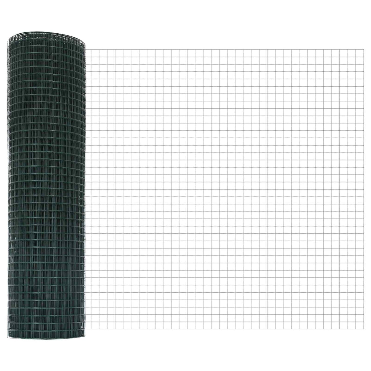 Vidaxl gelaste draadhek groen 0.6 x 25 m