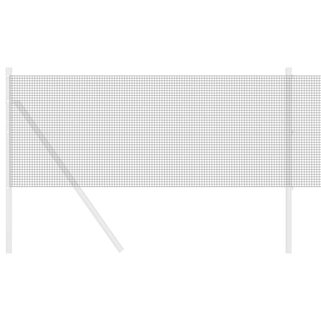 Recinto in filo saldato Vidaxl grigio 0,6 x 10 m