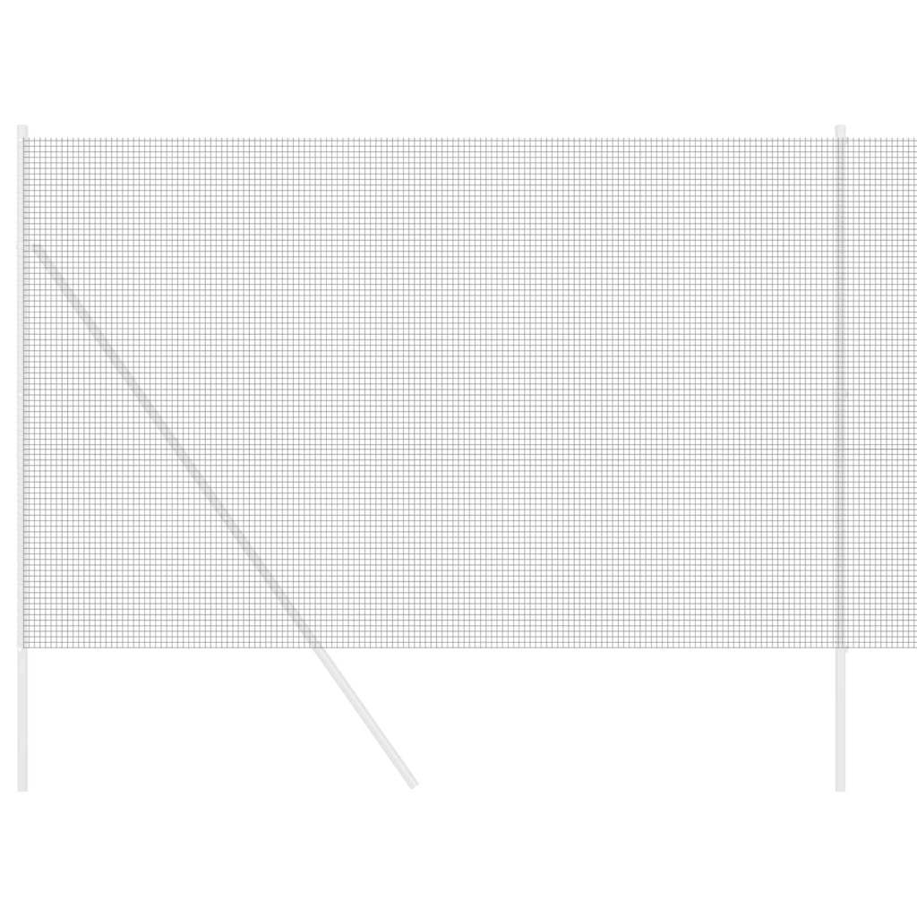Valla de alambre soldado vidaxl gris 1,6 x 10 m