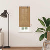 VidaXL estor enrollable con cortinas marrón 60 x 220 cm bambú