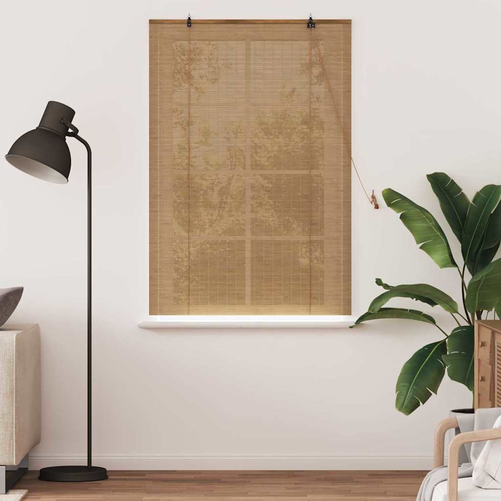 Tenda a rullo VidaXL con tende marroni 110 x 160 cm bambù