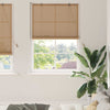 VidaXL estor enrollable con cortinas marrón 110 x 220 cm bambú