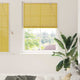 Vidaxxl estor enrollable con cortinas bambú amarillo 110 x 160 cm