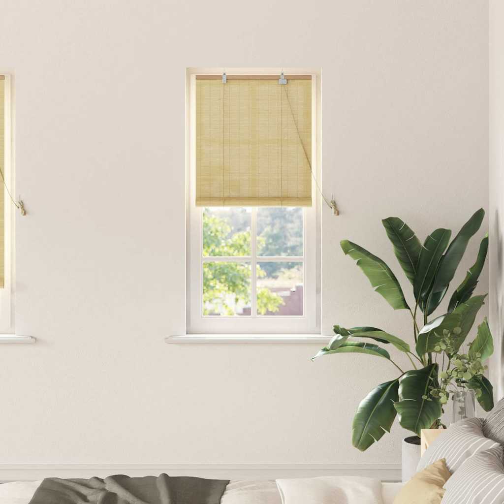 VidaXL estor enrollable con cortinas bambú natural 60 x 220 cm