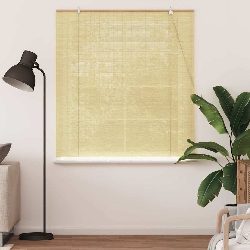 VidaXL estor enrollable con cortinas bambú natural 150 x 160 cm