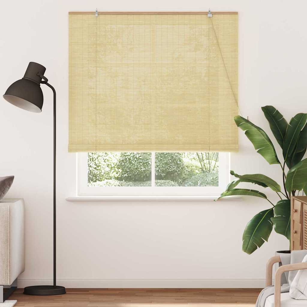 VidaXL estor enrollable con cortinas bambú natural 150 x 220 cm