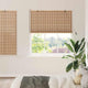 Vidaxxl estor enrollable con cortinas bambú natural 140 x 160 cm