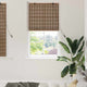 VidaXL estor enrollable con cortinas marrón 90 x 160 cm bambú