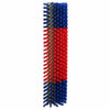 Spazzole per bestiame Vidaxl rosse e blu 20 x 9 x 50 cm in plastica e acciaio