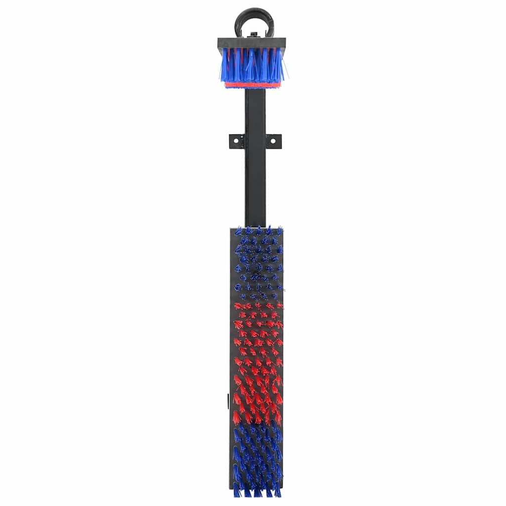 Spazzole per bestiame Vidaxl regolabili rosse e blu 84 x 10 x 91 cm PVC