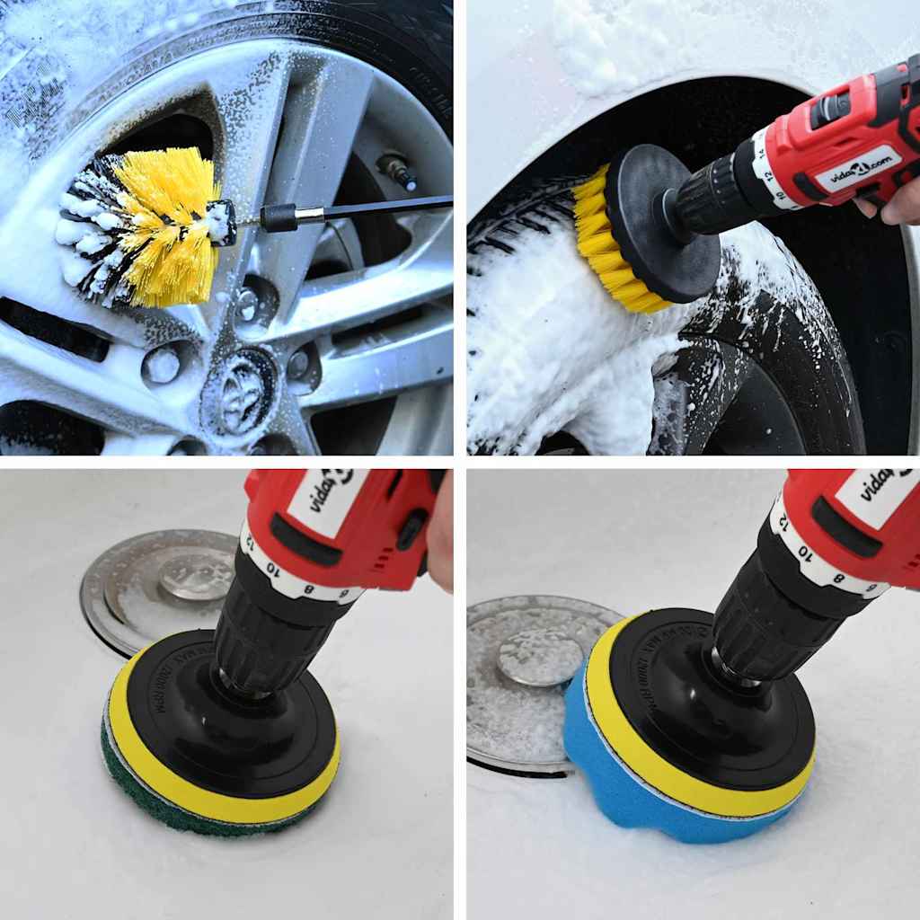 Vidaxl auto borstelset multikleur poly rattan