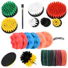 Set di spazzole per auto Vidaxxl in polyrattan multicolore