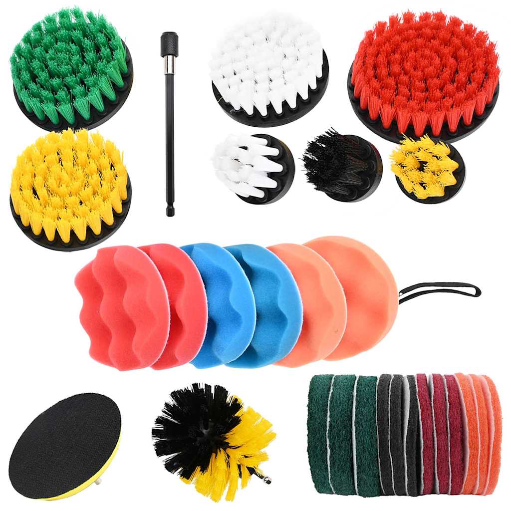 Vidaxl auto borstelset multikleur poly rattan