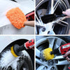 Set di spazzole per auto Vidaxxl in polyrattan multicolore