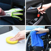 Set di spazzole per auto Vidaxxl in polyrattan multicolore