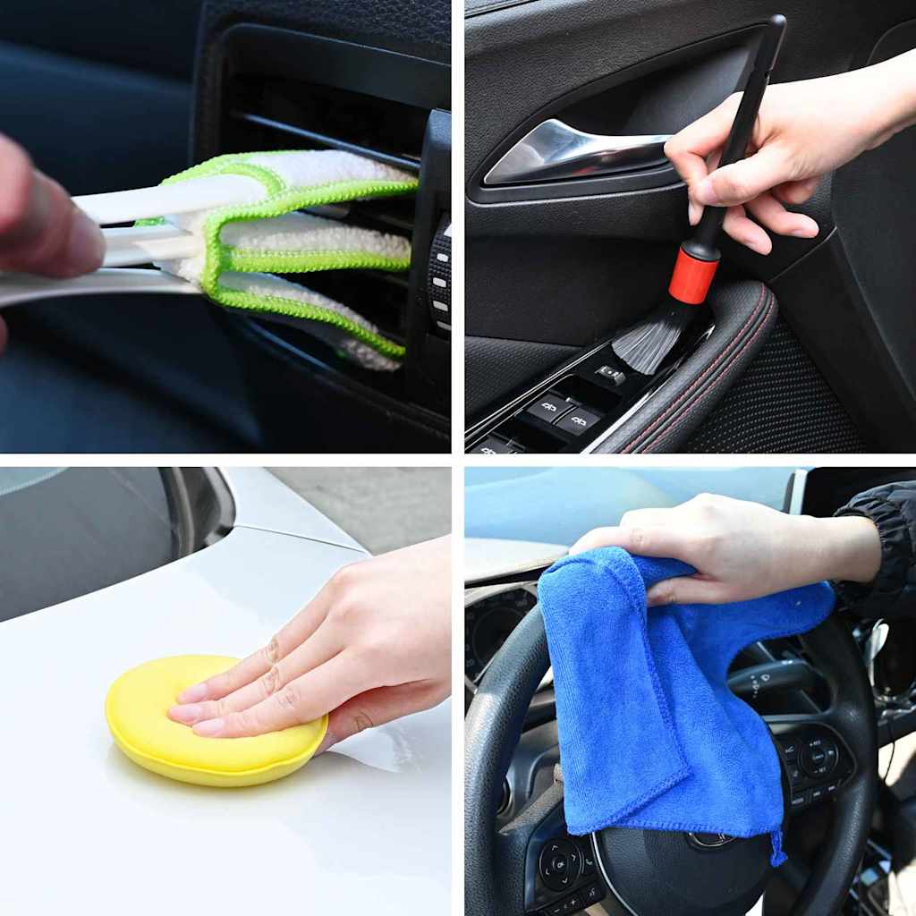 Vidaxl auto borstelset multikleur poly rattan