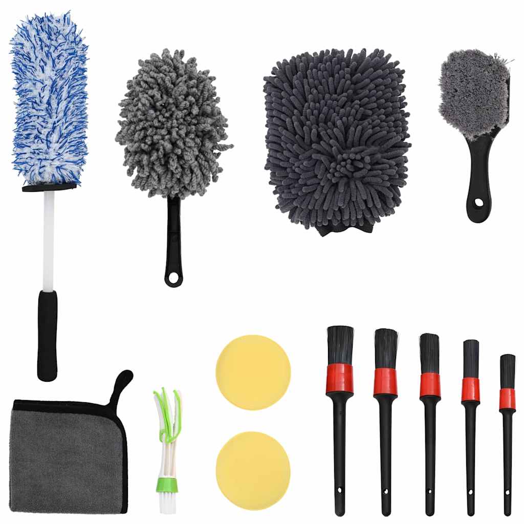 Vidaxl auto borstelset multikleur poly rattan