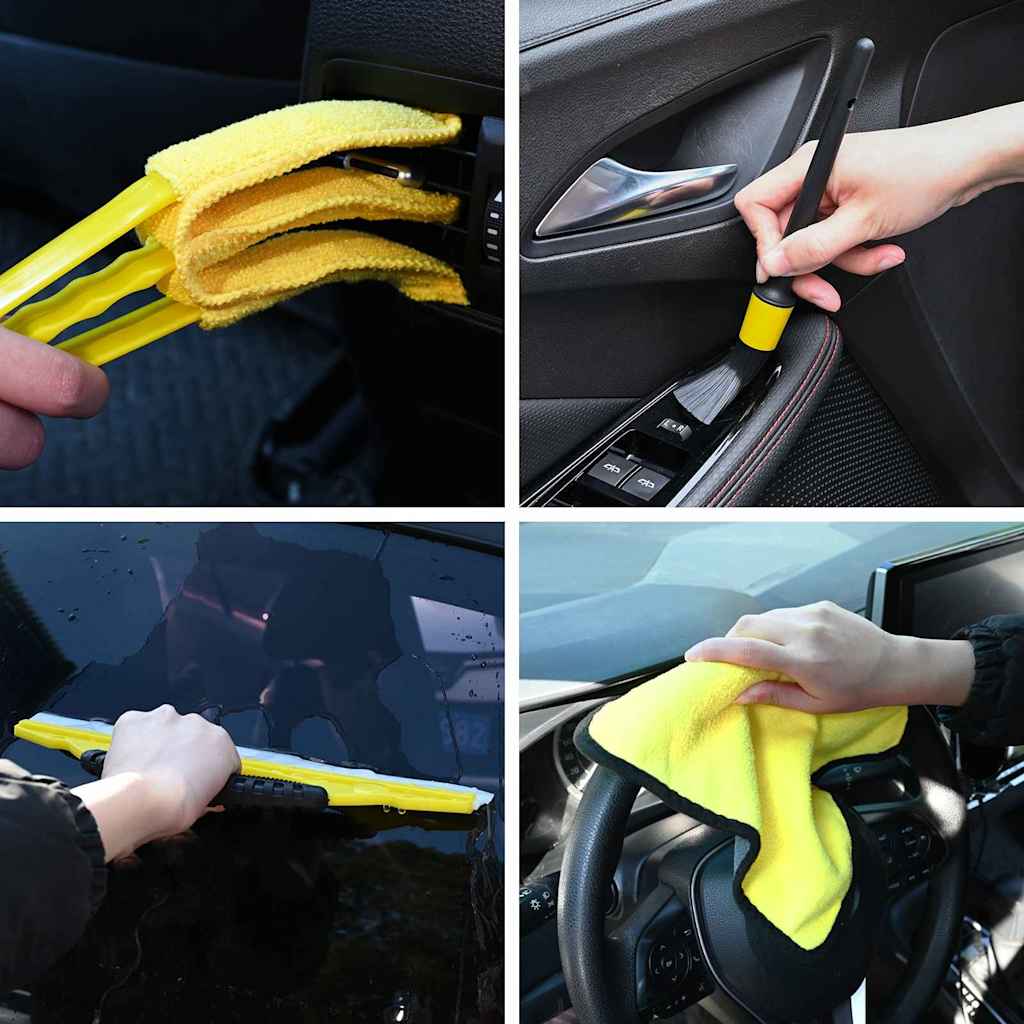 Vidaxl auto borstelset multikleur poly rattan