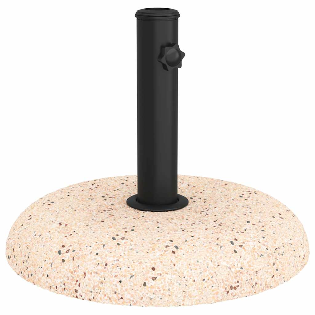 Base per ombrellone Vidaxl gialla ø 45 x 33 cm color cemento