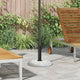 Base per ombrellone Vidaxl grigio chiaro ø 45 x 33 cm color cemento