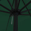 Vidaxl tuinparasol groen 395 x 395 x 245 cm polyester en staal