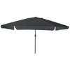 Ombrellone da giardino Vidaxxl antracite 395 x 395 x 245 cm poliestere e acciaio