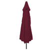 VidaXL sombrilla de jardín rojo burdeos 395 x 395 x 245 cm poliéster y acero