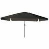 VidaXL sombrilla de jardín negra 395 x 395 x 245 cm poliéster y acero