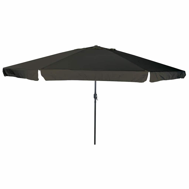 VidaXL sombrilla de jardín negra 395 x 395 x 245 cm poliéster y acero
